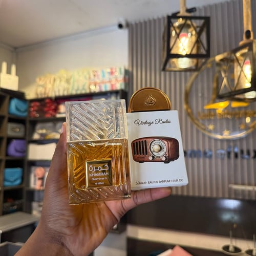 50ml Khamrah x vintage radio perfume